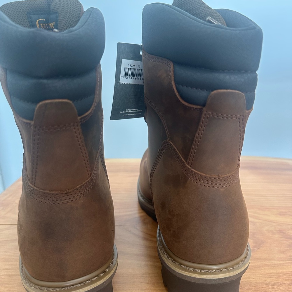 Chippewa Hador Tough Bark | Size 9.5 | 8” Oblique Steel Logger | NWT - Picture 2 of 7